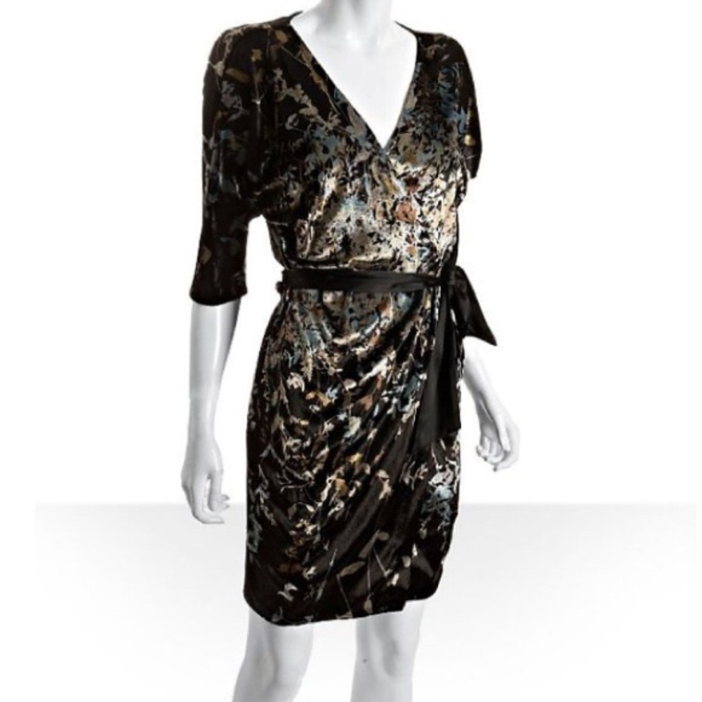 Diane Von Furstenburg DVF Grano Velvet Gown Dress size 8 label but size 6 street